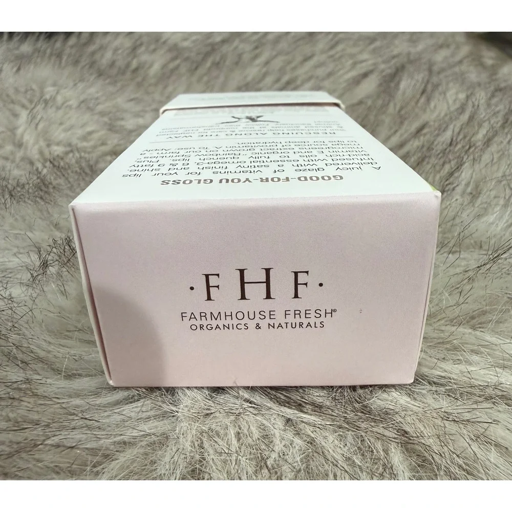 Farmhouse Fresh Vitamin Glaze Oil Infused Lip Gloss Violet Orchid NIB Sealed